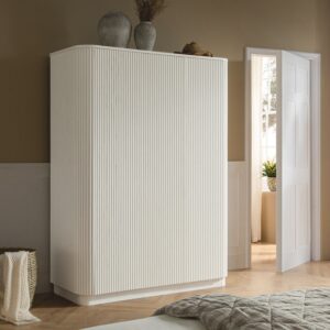 Maru Triple Wardrobe, Washed White